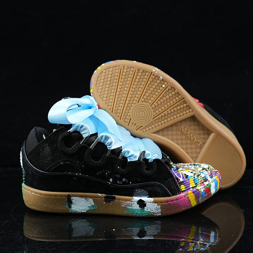 Gallery Dept x Lanvin Wmns Curb Light Sneakers Paint Drip Black Gallery Dept. x Lanvin Wmns Curb Light Sneakers 'Paint Drip - Black