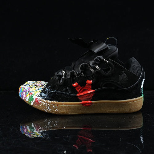 Gallery Dept x Lanvin Wmns Curb Light Sneakers Paint Drip Black Gallery Dept. x Lanvin Wmns Curb Light Sneakers 'Paint Drip - Black