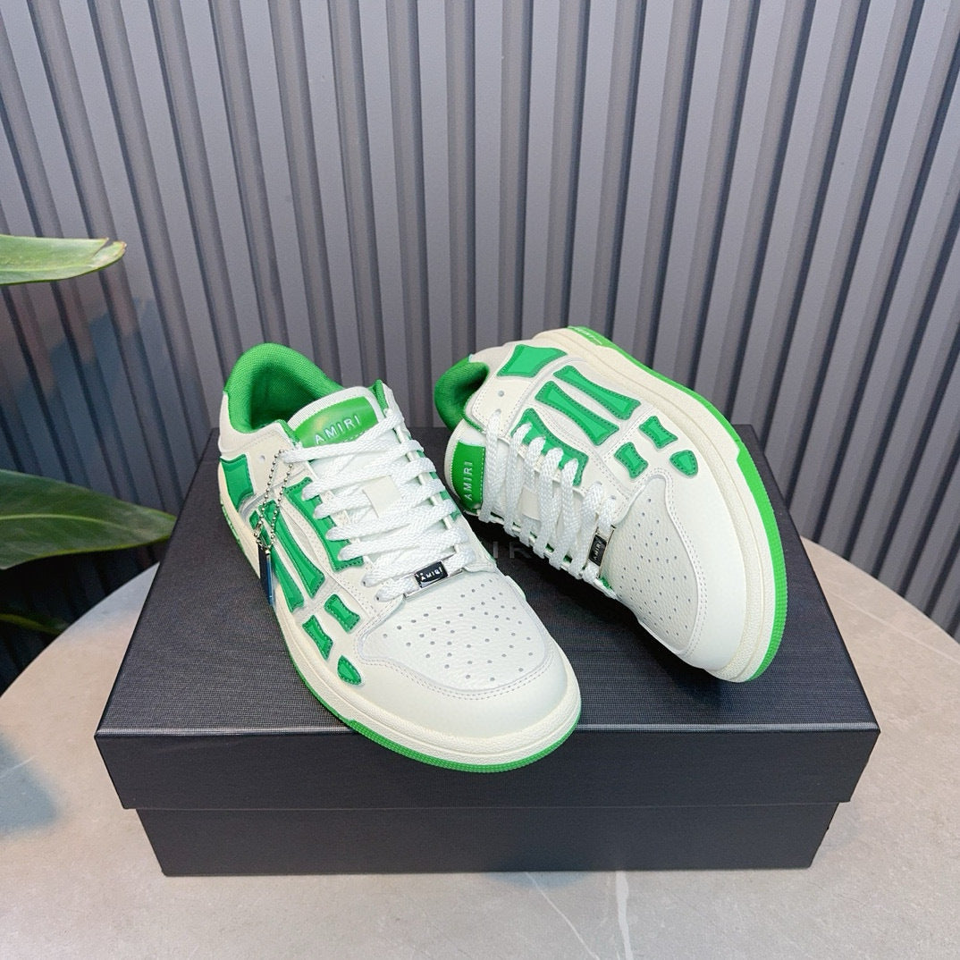 Amiri Skel Top Low 'White Green'