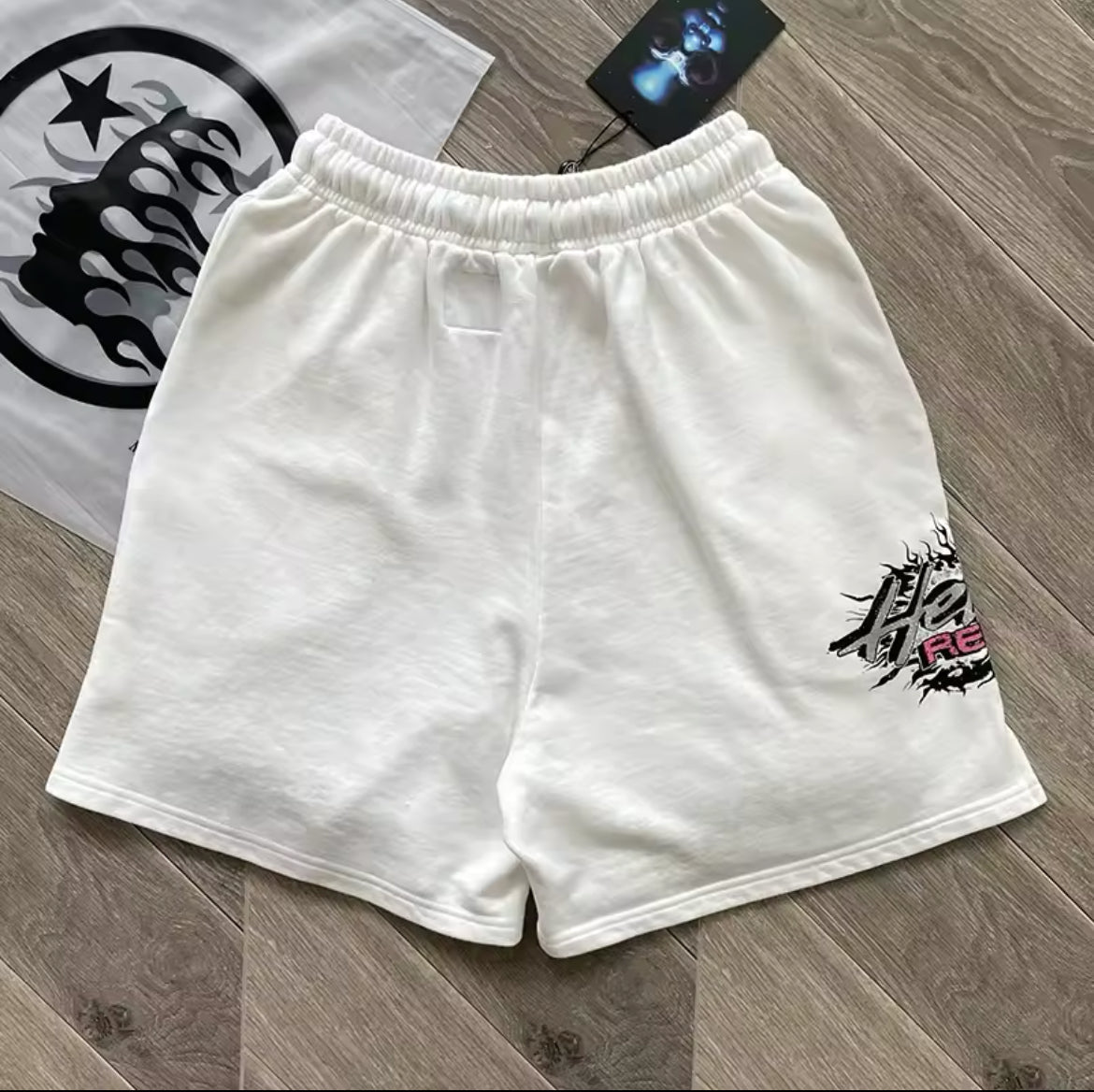 Hellstar studios white shorts