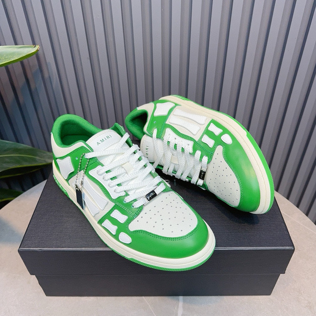 Amiri  Skel Top Low 'green white '