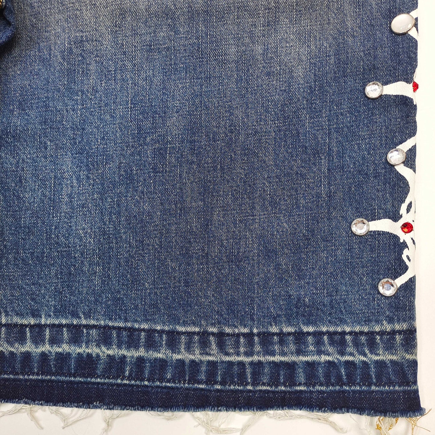 Sp5der Web Stone Denim Shorts 'blue Wash