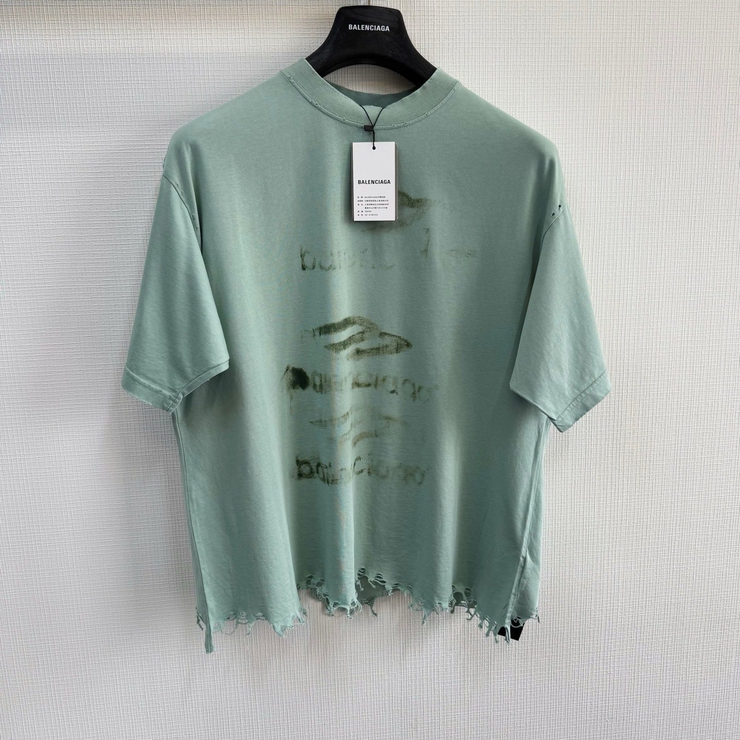 Balenciaga  DIY Imprint Cropped T-Shirt