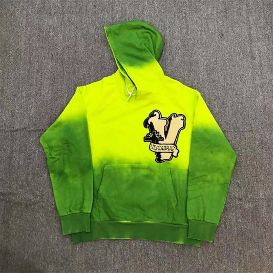 Vertabrace Vintage acid wash Embroidery  1:1 quality  Hoodie