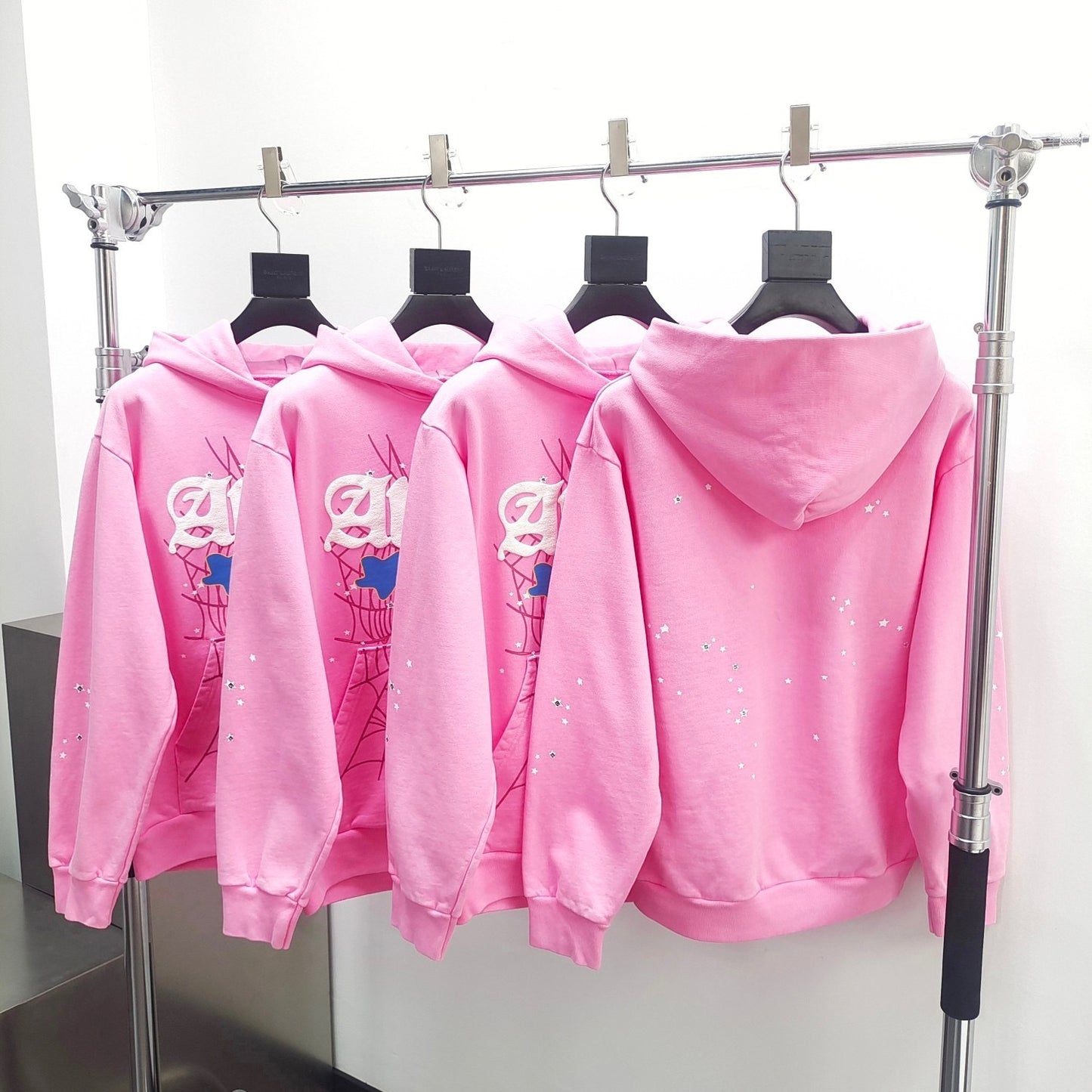 Pink Atlanta sp5der hoodie