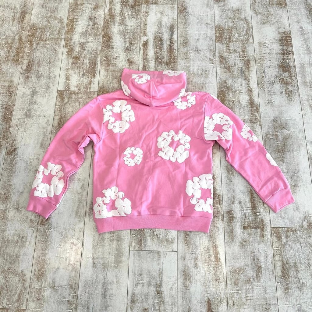 Pink  denim tears hoodie