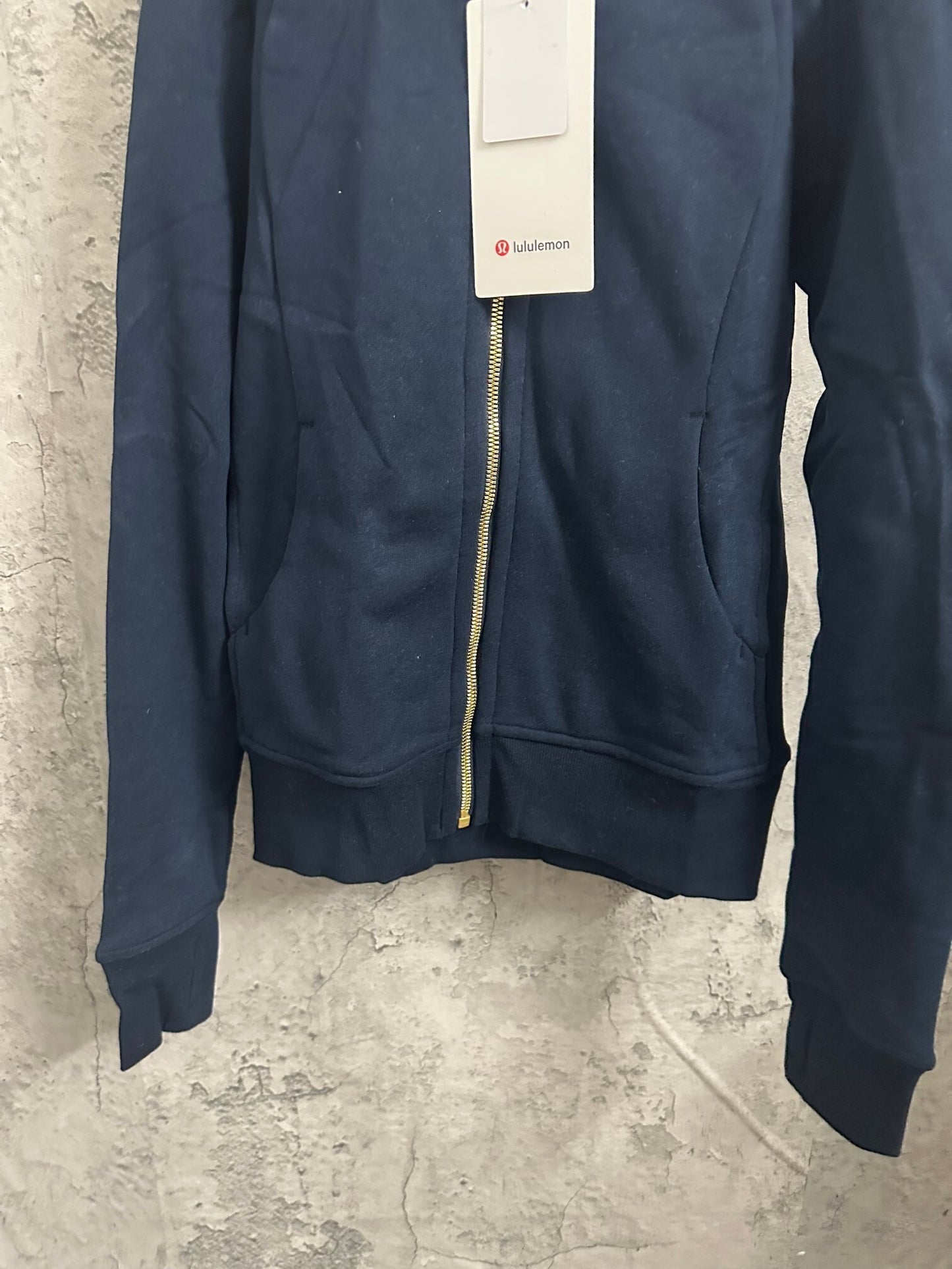 Lululemon dark blue scuba jacket