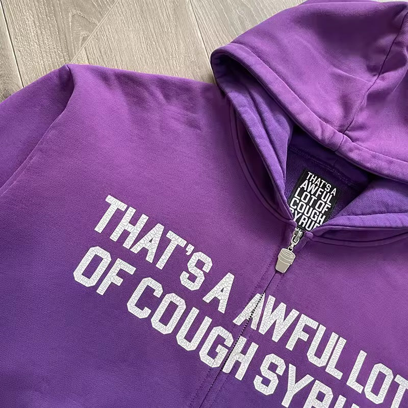 Purple that’s awful lotta cough syrup hoodie