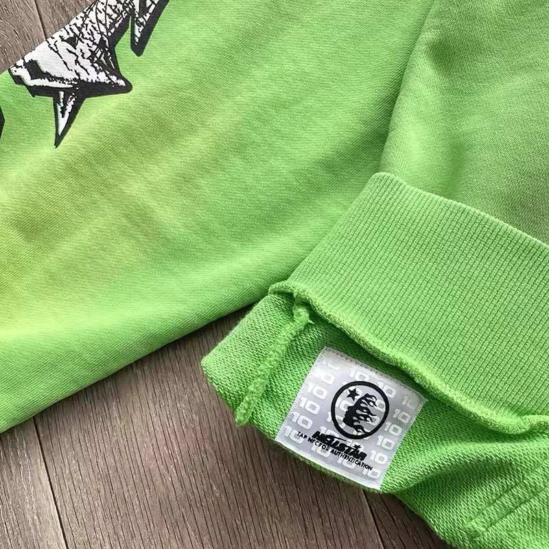 Hellstar path to paradise green zip up jacket
