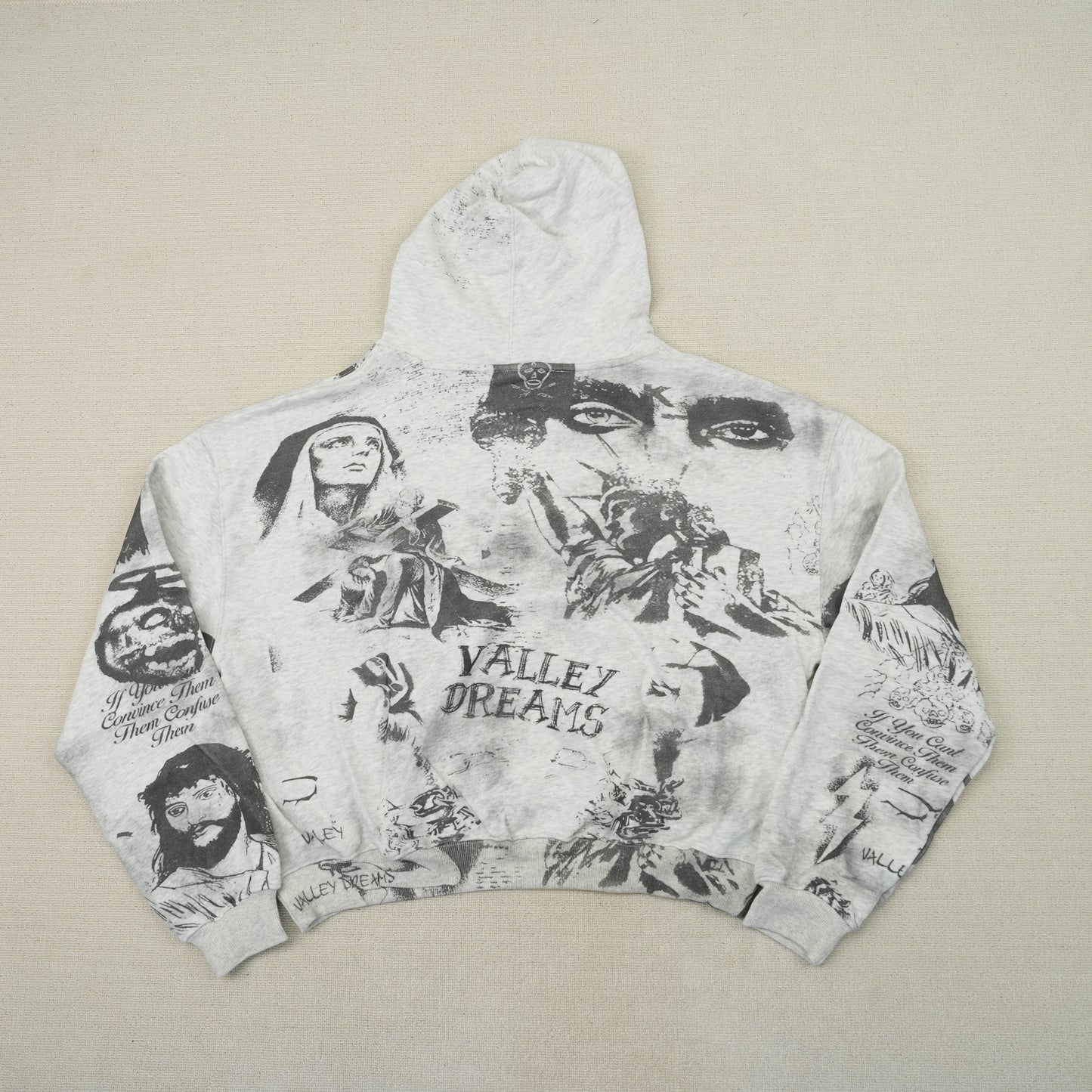 Vale Forever Mural Hoodie Grey