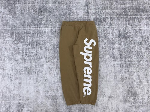 Supreme Satin Applique sweatpants brown