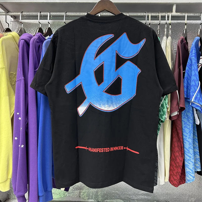 Godspeed Rugby Print Pure Cotton Casual Short Sleeved Shirt