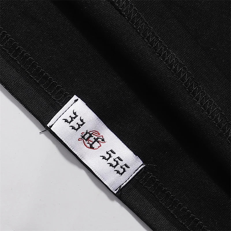 Godspeed Printed High-Quality Double Yarn Pure Cotton Casual Short Sleeved t-Shirt For Men And Women