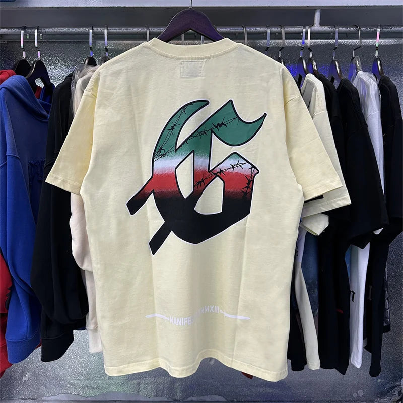 Godspeed Printed High-Quality Double Yarn Pure Cotton Casual Short Sleeved t-Shirt For Men And Women