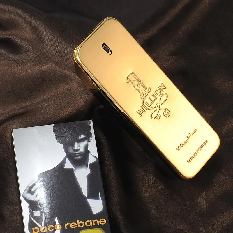 Golden Millionaire Perfume Wood Leather Note Charming Men's Perfume Deep Aroma Male Fragrance 100ml