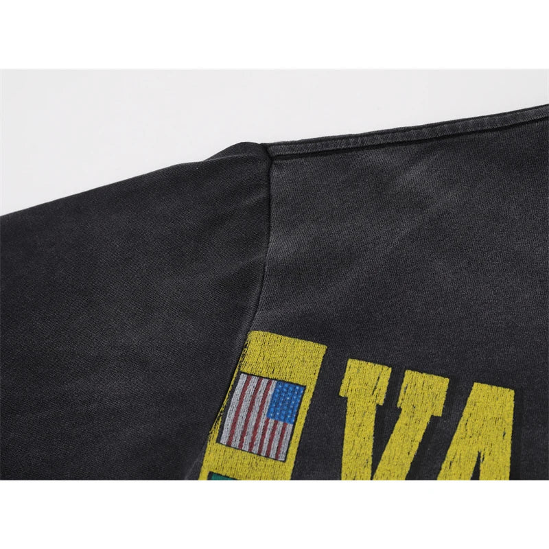 Vale Retro Wash Printed Short Sleeved Shirt