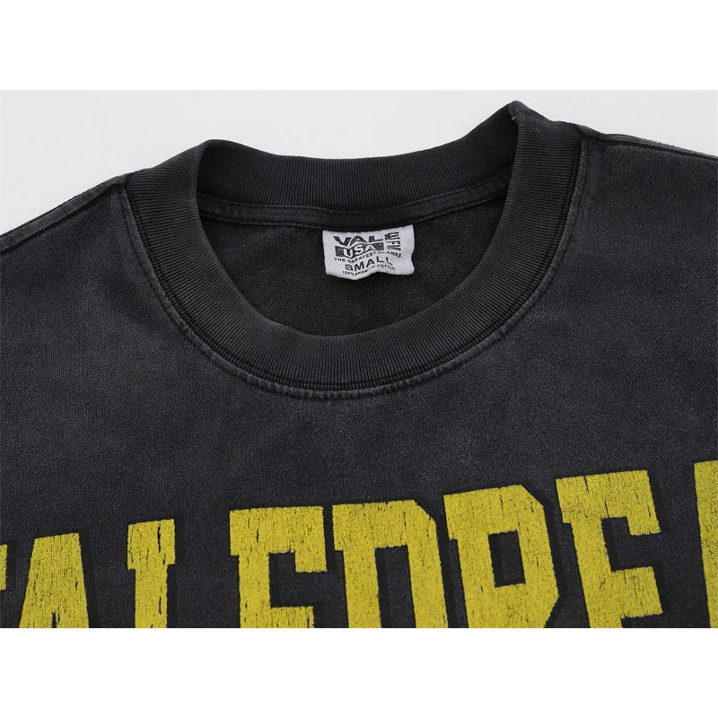 Vale Retro Wash Printed Short Sleeved Shirt