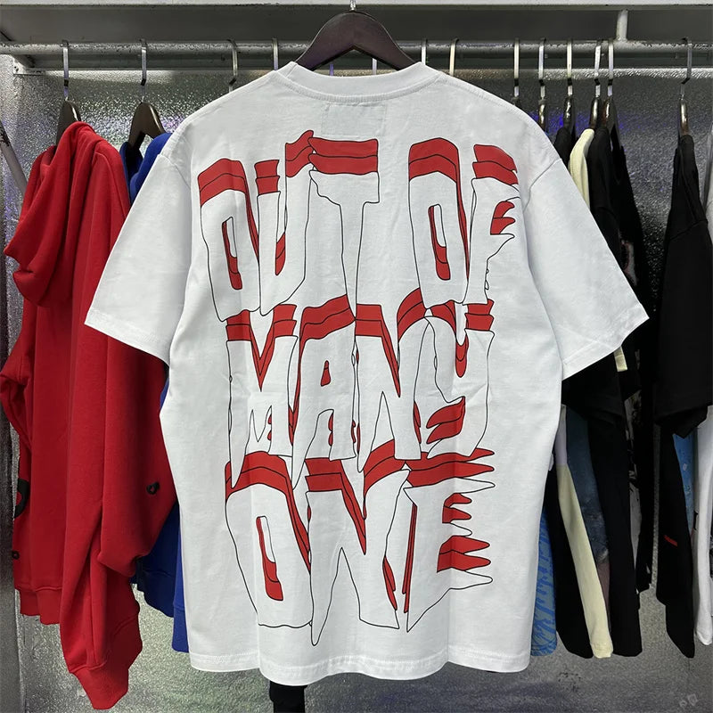 Godspeed Skeleton Racing Driver Printed Double Yarn Cotton Casual Short Sleeve T-shirt