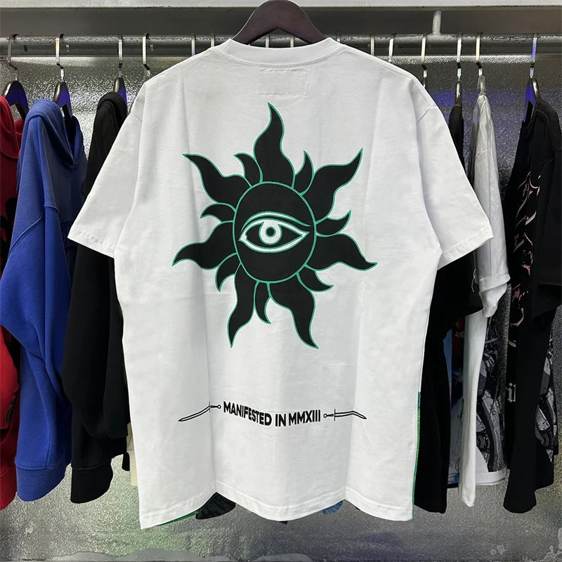 Godspeed Goddess Print Pure Cotton Round Neck t-Shirt