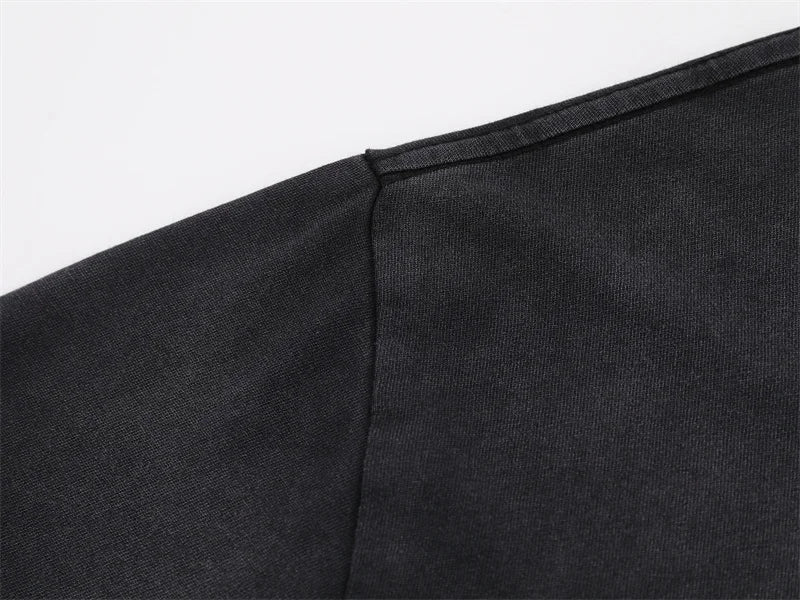 VALE2025 Retro Washed Pattern Printed Fashion T-shirt