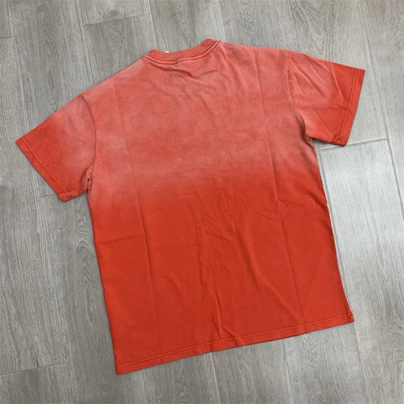 Vale White Ink Direct Spray Stir Fried Salt Washed Water To Make Old Pure Cotton t-Shirt