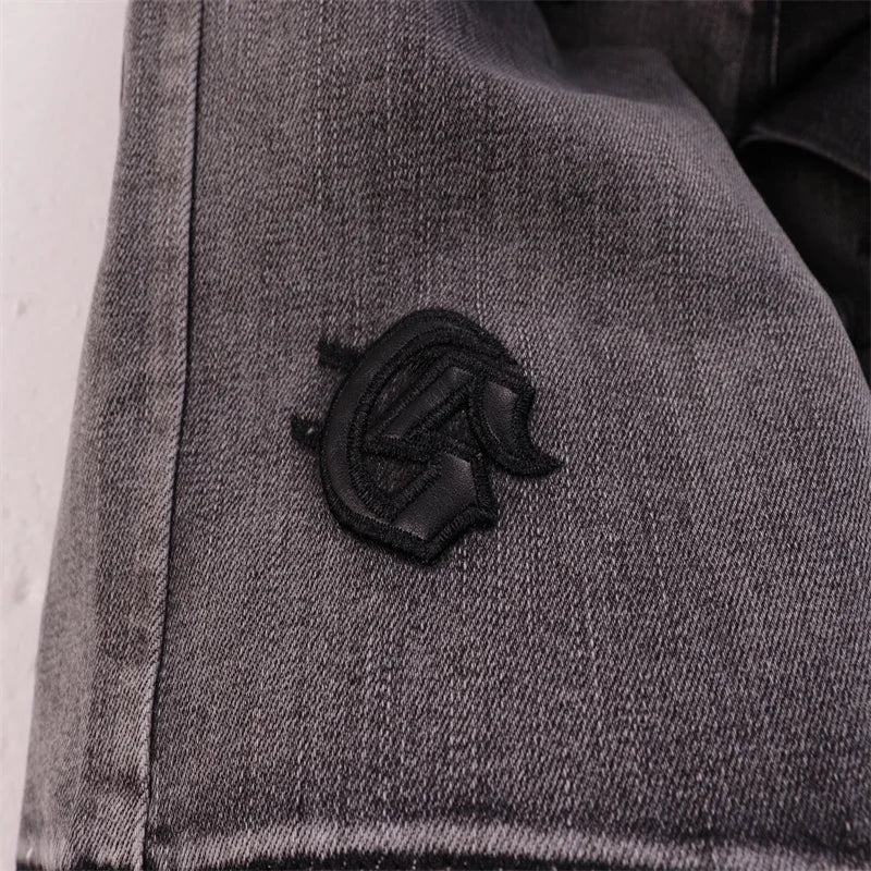 Godspeed Embroidered Jean shorts