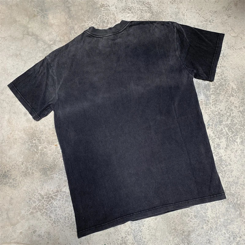 Vale Retro Wash Printed Short Sleeved Shirt