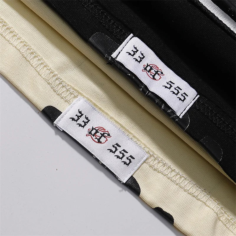 Godspeed Skeleton City Reflection Printed Cotton Casual Short sleeved T-shirt