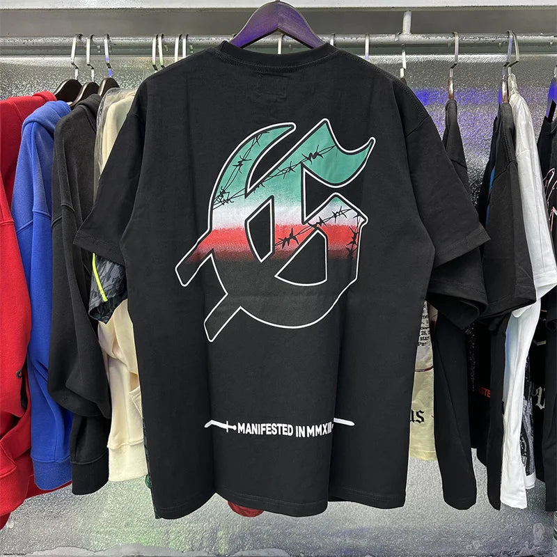 Godspeed Printed High-Quality Double Yarn Pure Cotton Casual Short Sleeved t-Shirt For Men And Women