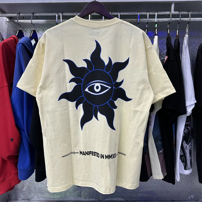 Godspeed City Printed High Quality Double Yarn Cotton Casual Short Sleeves
