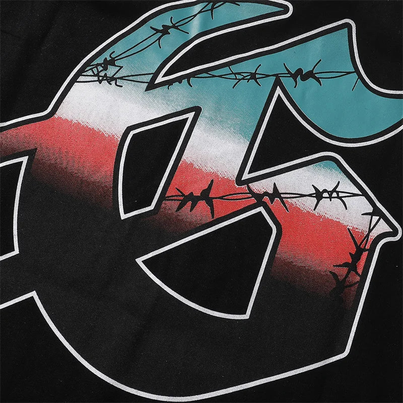 Godspeed Printed High-Quality Double Yarn Pure Cotton Casual Short Sleeved t-Shirt For Men And Women