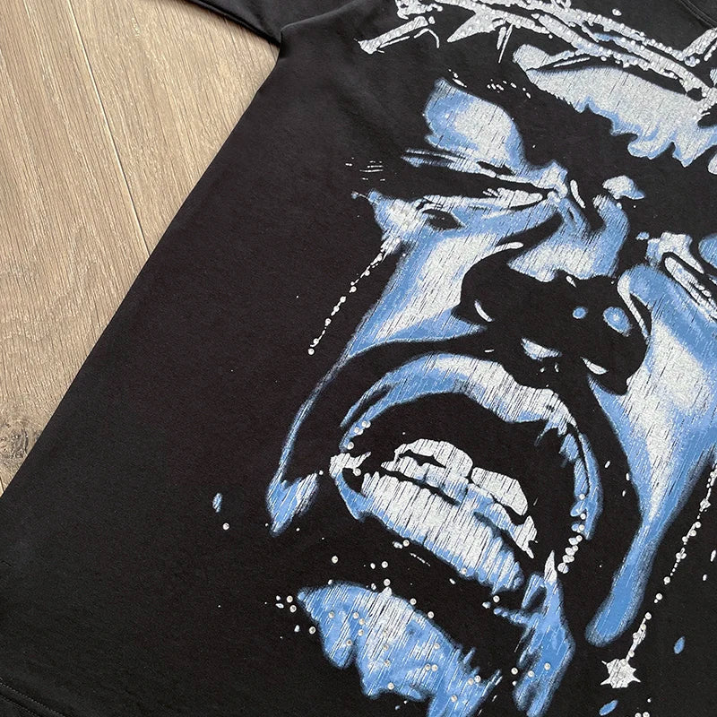 Hellstar STUDIOS Wings of Liberty printed short-sleeved T-shirt