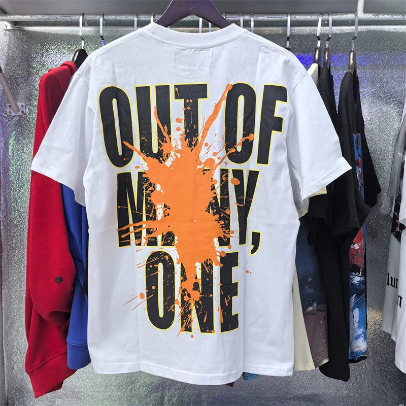 Godspeed Printed High-Quality Double Yarn Pure Cotton Casual Short Sleeved t-Shirt