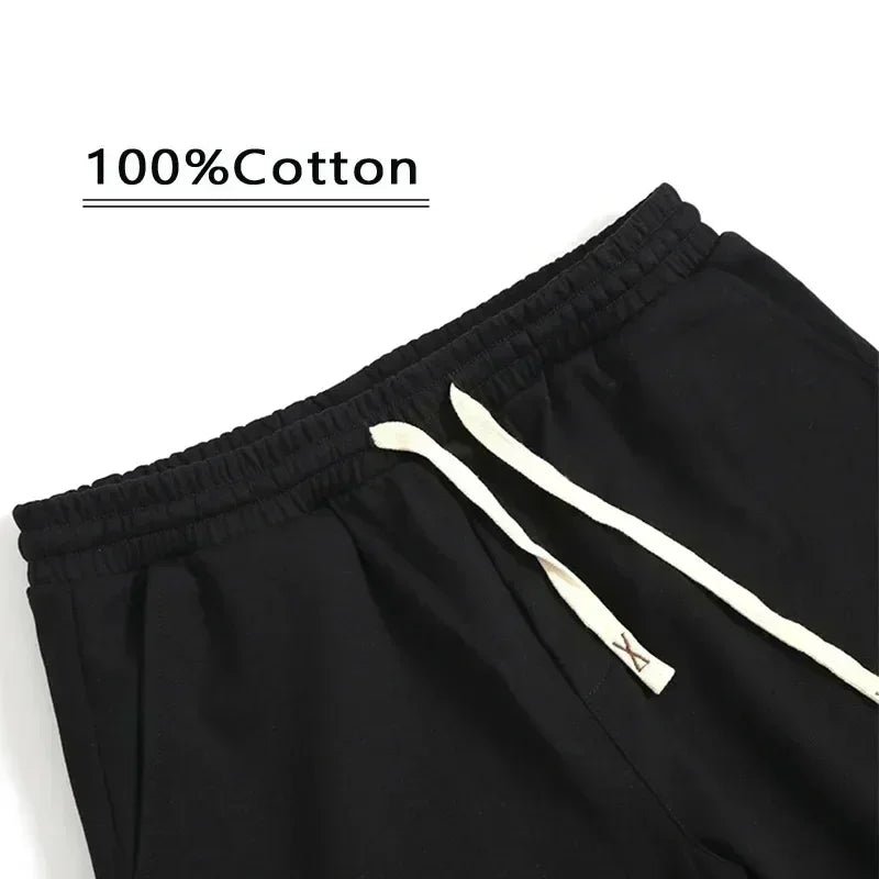 2025 Latest Men's Cotton Shorts Casual Loose Beach Shorts Vintage Letter Print Sports Fashion Five Point Shorts Men's Clothing