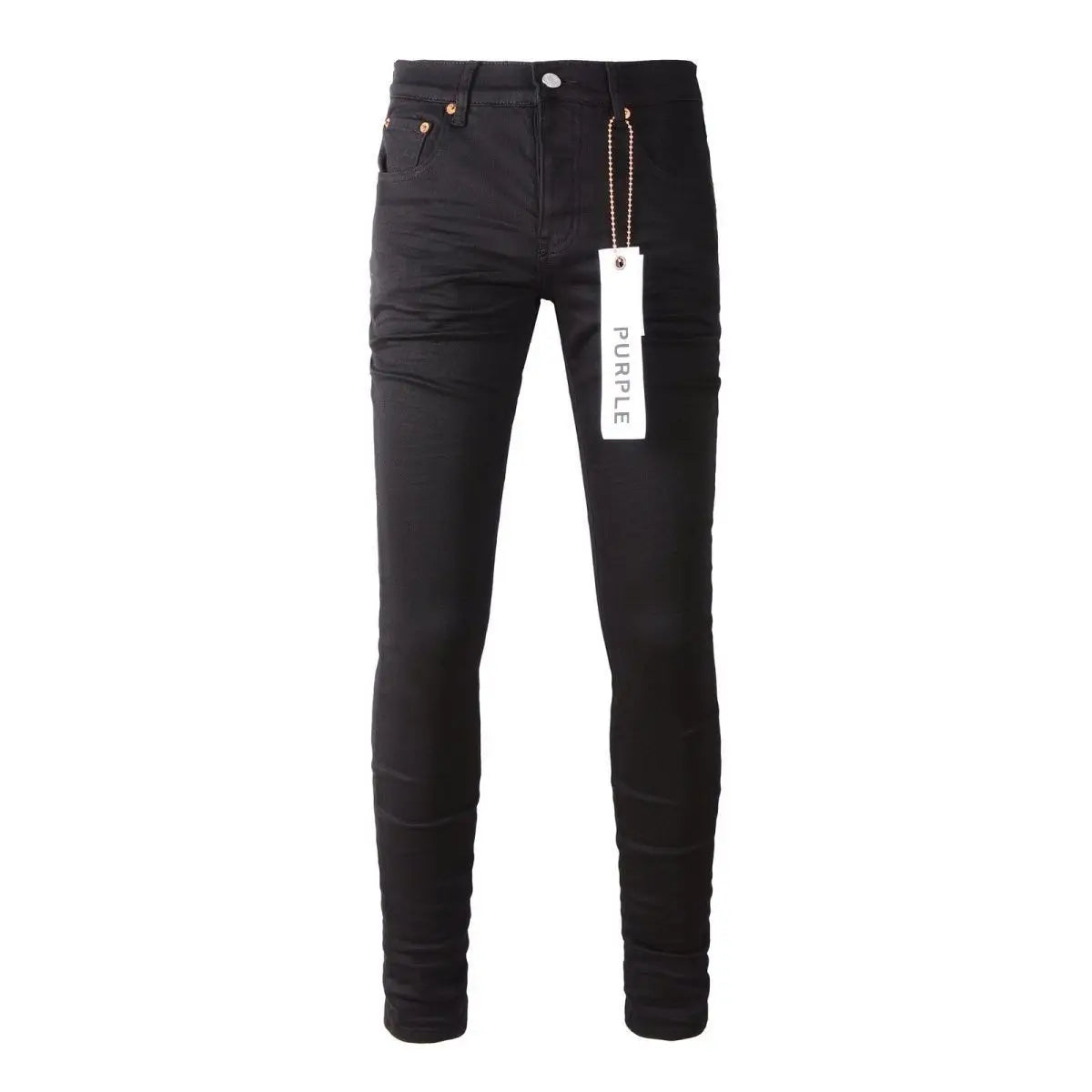 Purple black MEN JEANS slim fit trousers, fashion classic denim bottoms with ripped design