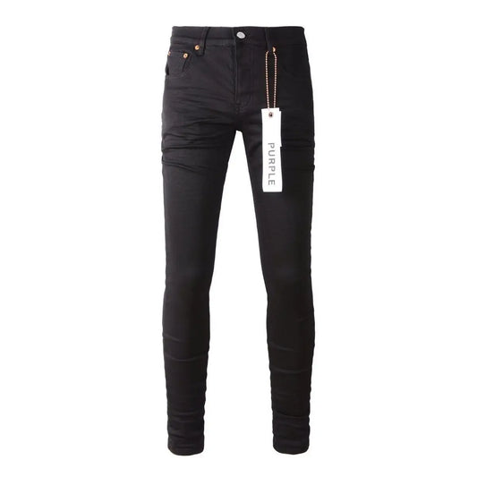 Purple black MEN JEANS slim fit trousers, fashion classic denim bottoms with ripped design