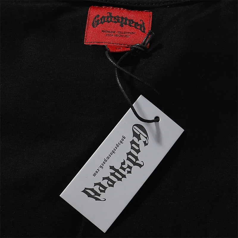 Godspeed City Printed High Quality Double Yarn Cotton Casual Short Sleeves