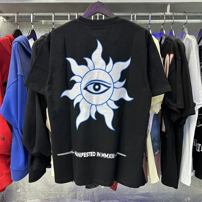 Godspeed City Printed High Quality Double Yarn Cotton Casual Short Sleeves