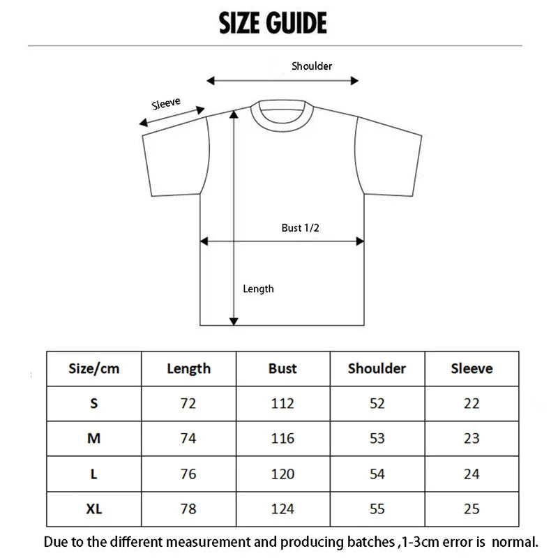 Godspeed Moon Print Double Yarn Pure Cotton Casual Short Sleeved t-Shirt