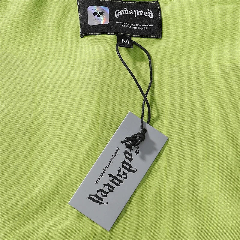 Godspeed Printed High-Quality Double Yarn Pure Cotton Casual Short Sleeved t-Shirt