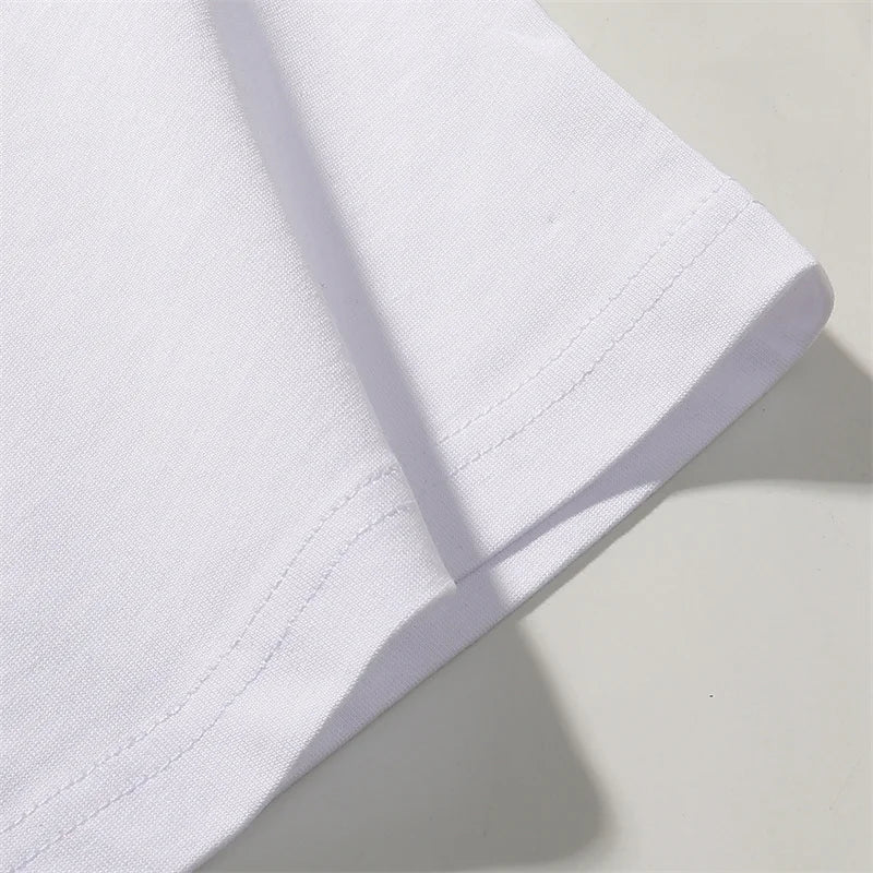 Godspeed Speedboat Print High-Quality Round Neck Short Sleeved Shirt