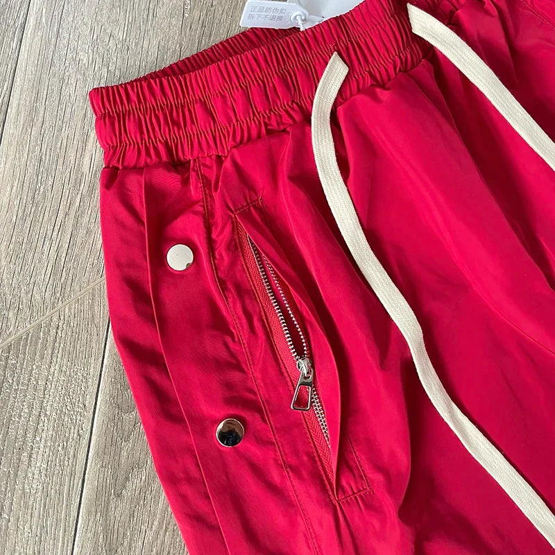 SAINT VANITY embroidered breasted sports casual pants