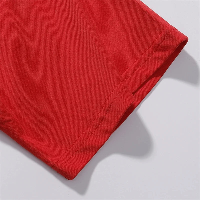 Godspeed Skeleton Racing Driver Printed Double Yarn Cotton Casual Short Sleeve T-shirt