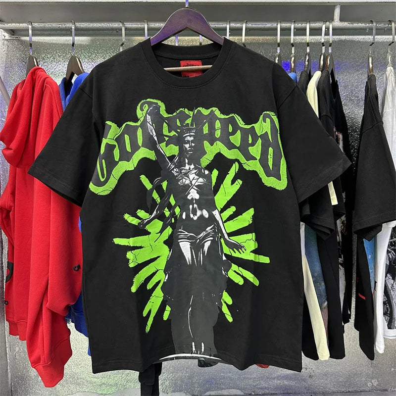 Godspeed Printed High-Quality Pure Cotton Casual Short Sleeved t-Shirt