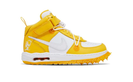 Off-White x Nike Air Force 1 Mid SP Leather 'Varsity Maize'