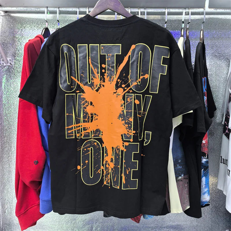 Godspeed Printed High-Quality Double Yarn Pure Cotton Casual Short Sleeved t-Shirt