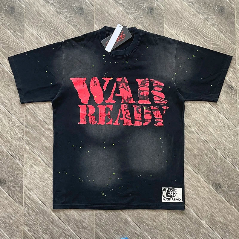 Hellstar Studios Graffiti style text cotton casual short-sleeved T-shirt