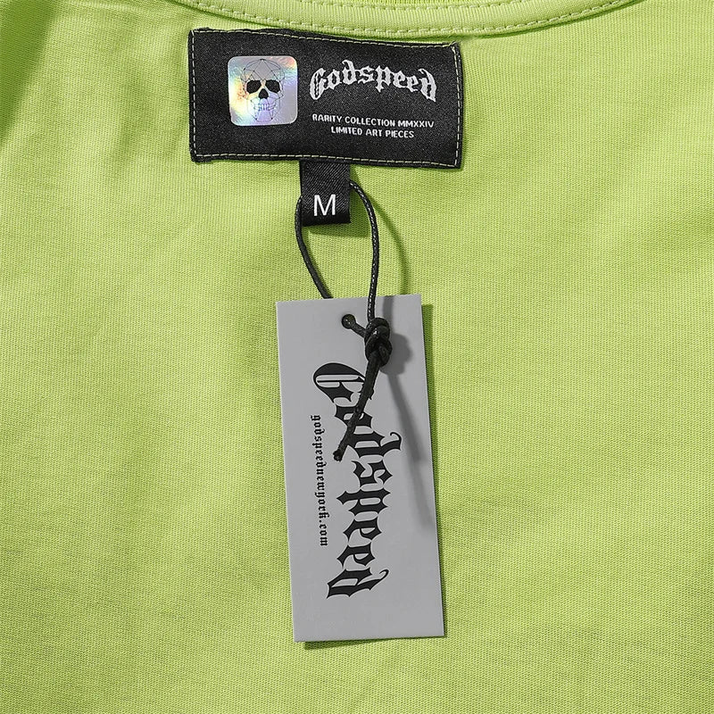 Godspeed Goddess Print Pure Cotton Round Neck t-Shirt