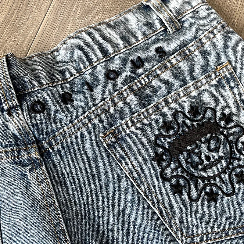 Glo Gang Multi Denim Flare patchwork jeans