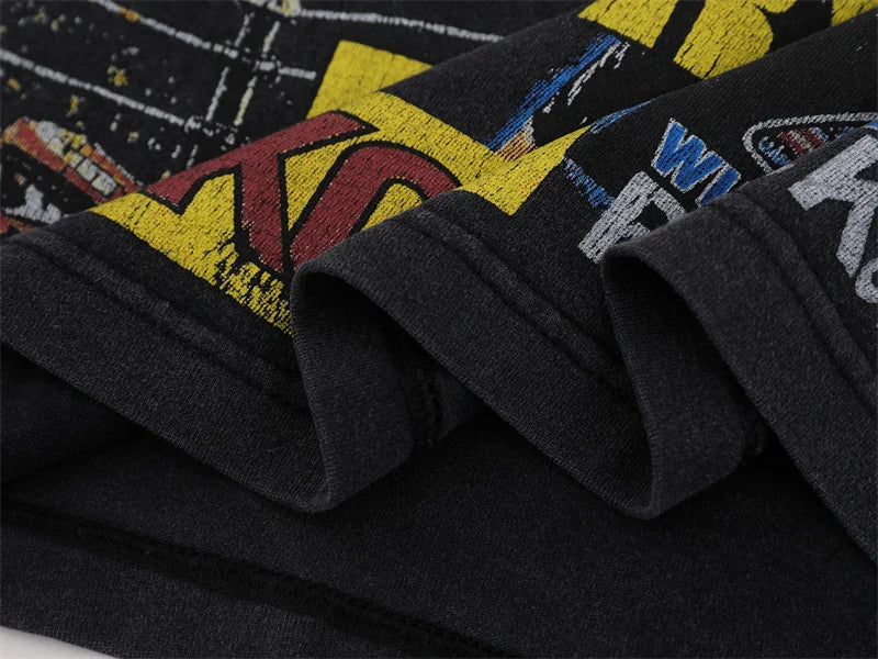 Vale Retro Wash Printed Short Sleeved Shirt